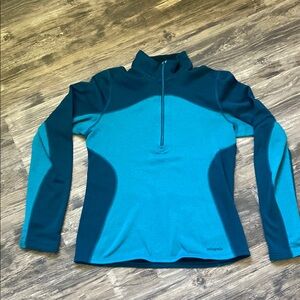 Patagonia Teal Half-Zip Fleece Pullover